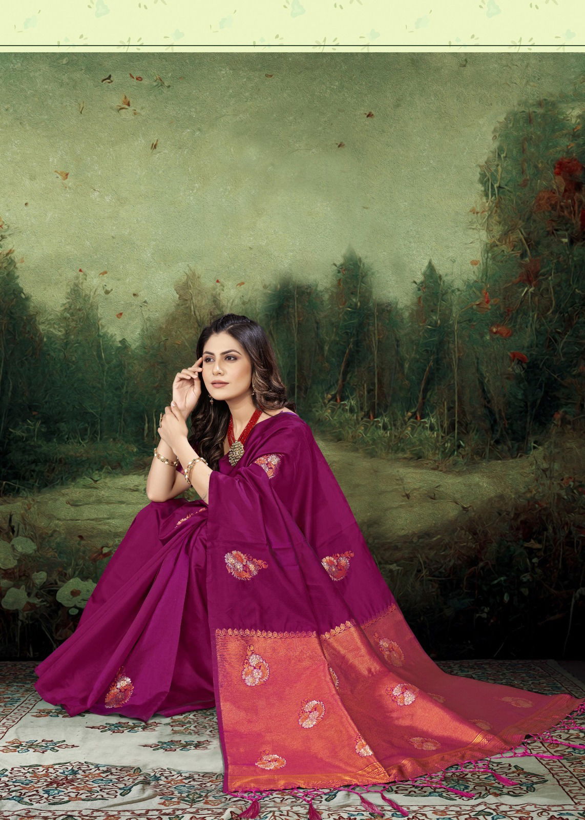 Sasha By The Fabrica Lichi Silk Designer Sarees Catalog